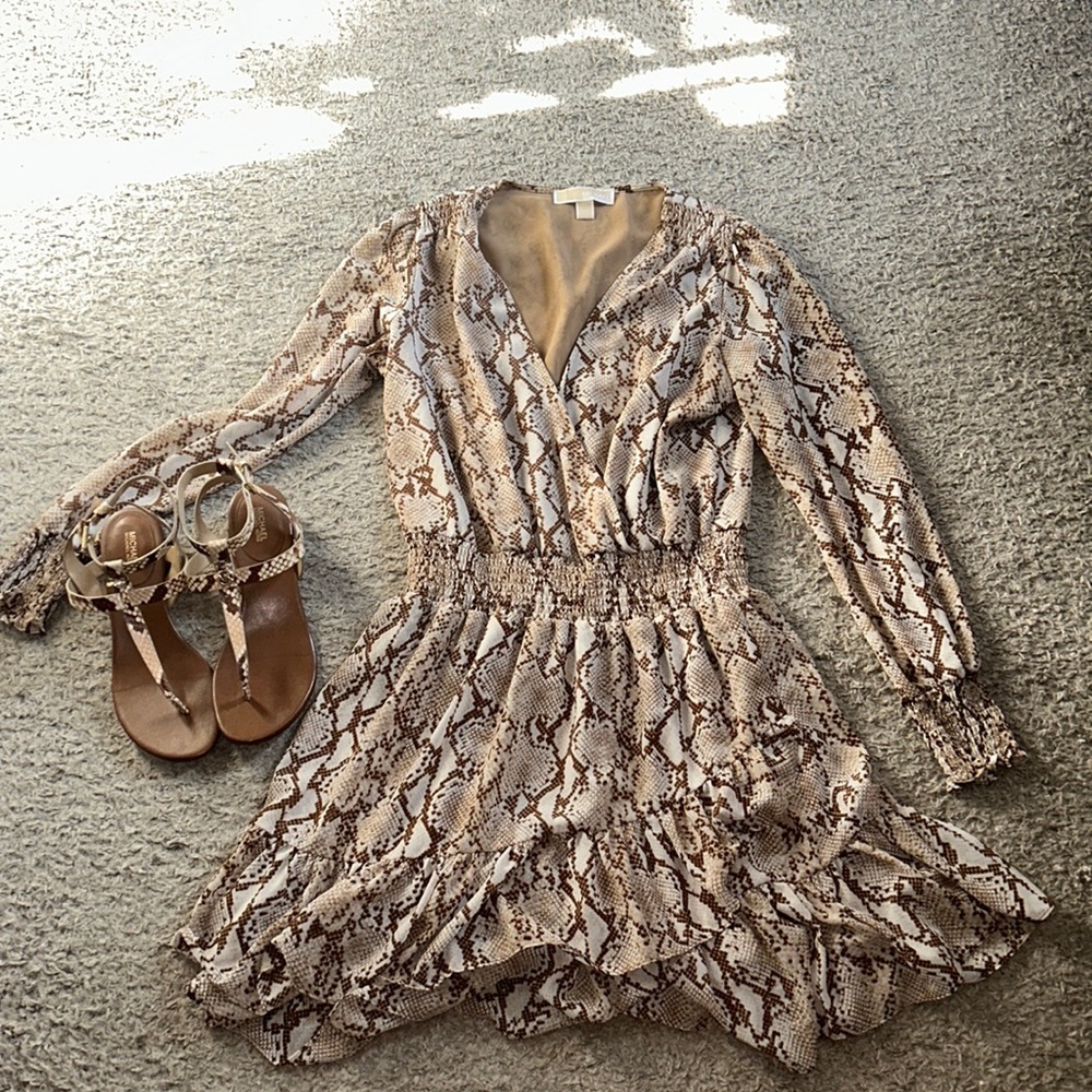 MK snake skin print dress